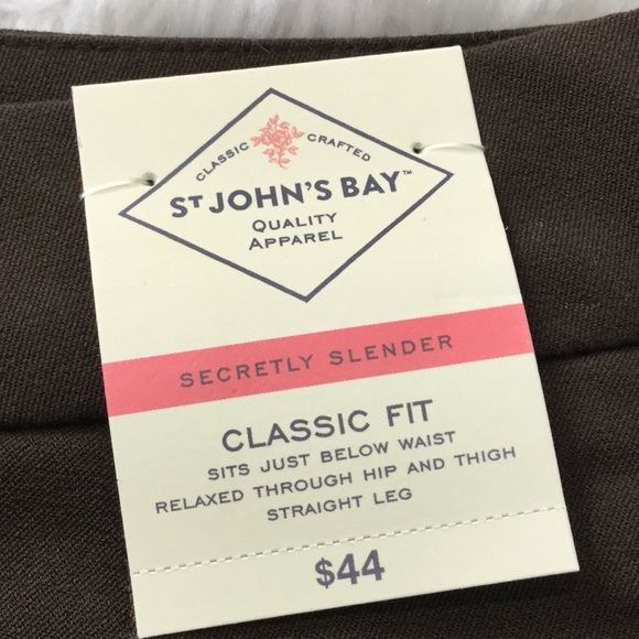 St. John's Bay - Classsic Fit Bronwn Pants - Picture 7 of 13